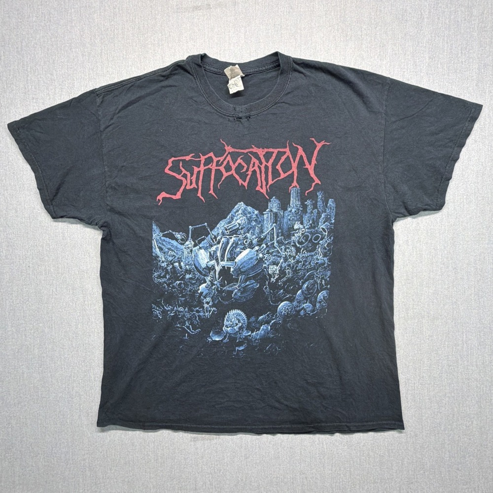 Vintage Suffocation Effigy of the Forgotten Shirt Metal XL‎ Gildan Tag
